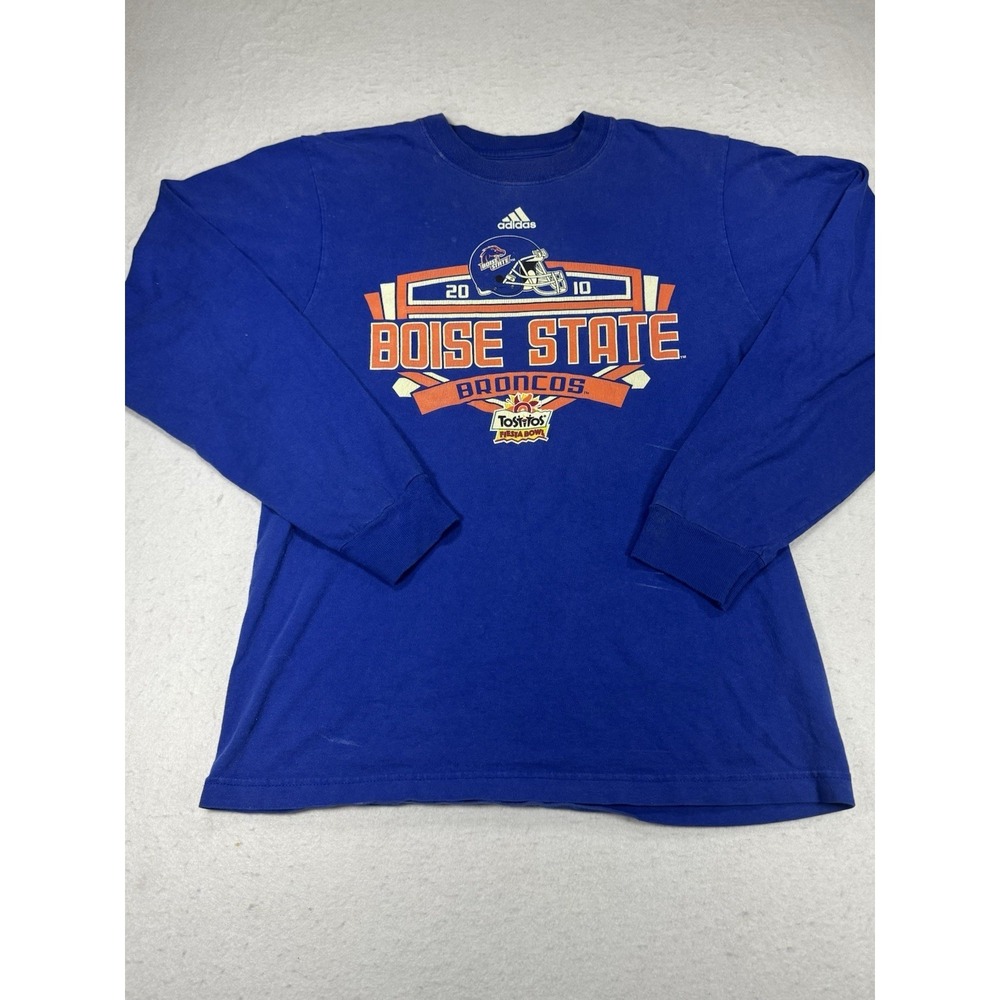 Boise‎ State Broncos 2009-2010 Fiesta Bowl Perfect Season Adidas Long Sleeve S